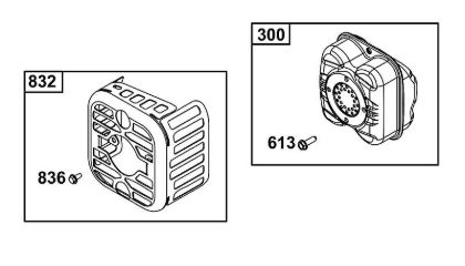 B&S - serijska številka  od 08  08P502-0131-H1 I - SKLOP IZPUÅ NIH PLINOV della Marca Stihl